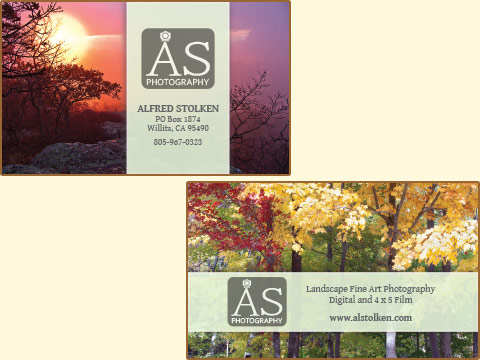 Al Stolken Photography Business Cards