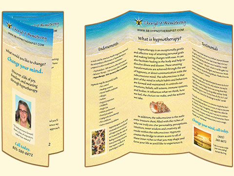 Santa Barbara Hypnotherapy Tri-fold Brochure